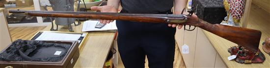 A 19th century Brown Bess-type flintlock musket, Jaipur Armoury, stamped JPR/EXR/ 336 length 142cm, restoration to stock